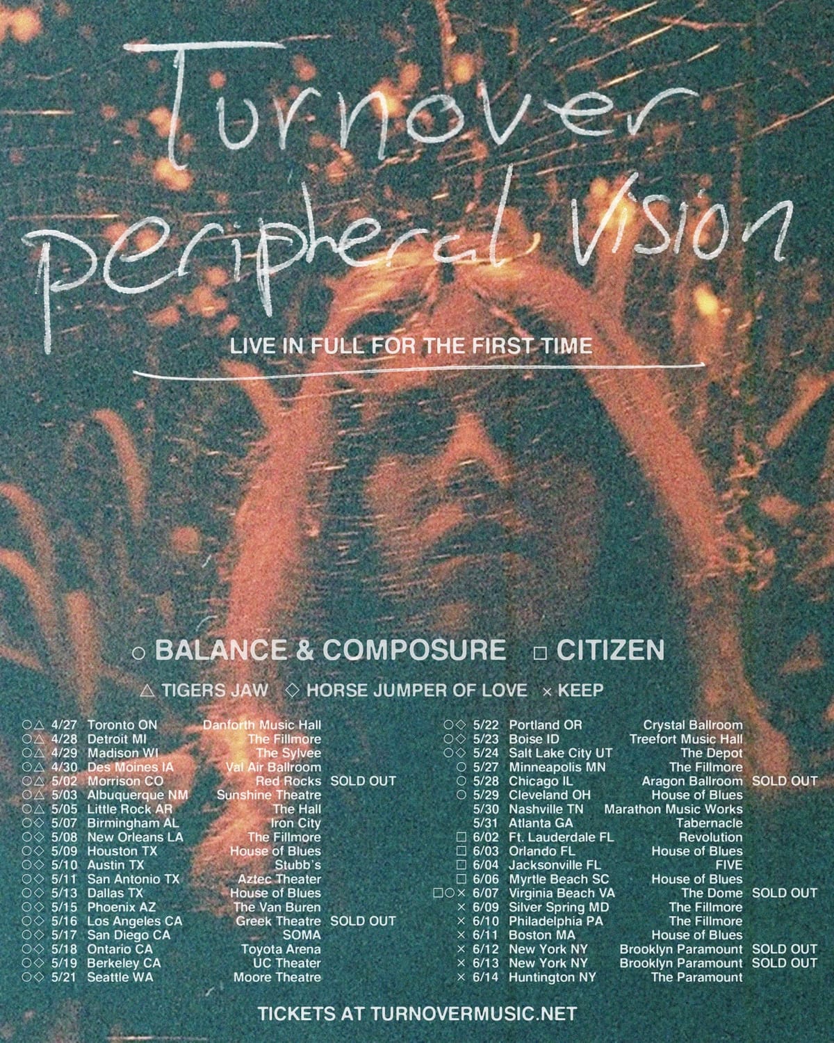 Peripheral Vision compie 10 anni e i Turnover annunciano un tour celebrativo